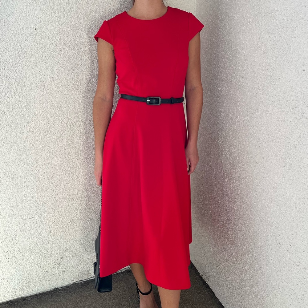 Tommy Hilfiger a-line red dress